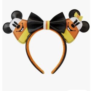 Loungefly Mickey Mouse Candy Corn Headband - Black, Orange, Yellow